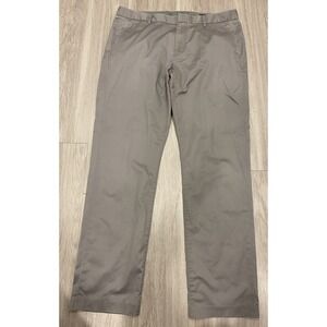 BONOBOS Weekday Warrior Friday Dress Pant Mens Size 35 x 32 ATHLETIC Gray Slim